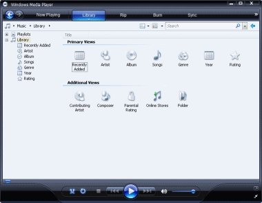 Windows media player