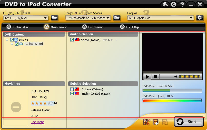 dvd information