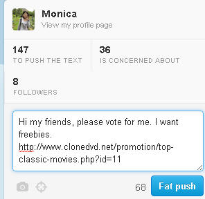push on Twiiter push on Twiiter