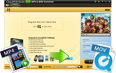 Convert MP4 to MOV