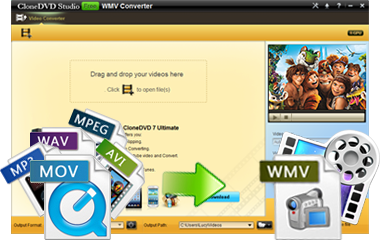 convert mp4 avi mov mkv to wmv